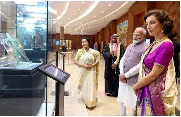 India is moving ahead with vision of development and heritage  modi