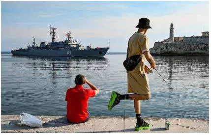 Russian warships make a new visit to cuban waters in show of growing ties