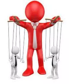 Dominated - Having power and influence over others.