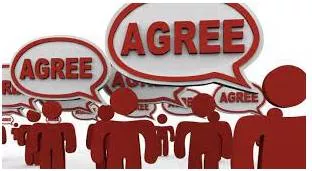 Consensus - Agreement among a group of people.