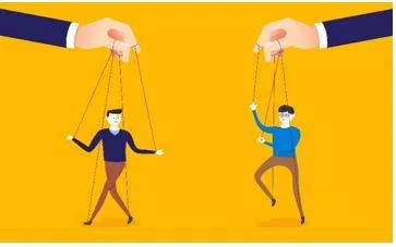 Manipulation - To control something or someone to your advantage, often unfairly or dishonestly. (चालाकी) 