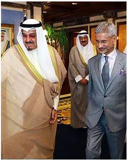 Jaishankar calls on kuwaiti pm  crown prince to discuss ties