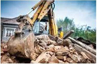 Demolished - Pull or knock down (a building). (ध्वस्त)