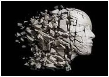 Fragmenting - Break or cause to break into fragments. (खंडित)