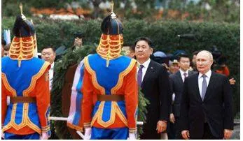 Putin visits mongolia after brushing aside icc warrant