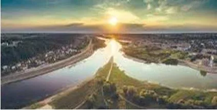 Confluence - The act or process of merging or coming together, especially referring to the junction of two or more streams or rivers. It can also mean the meeting or gathering of people, ideas, or factors. (संगम)