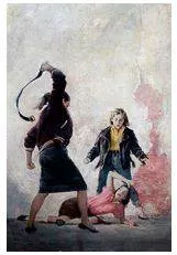 Lashed - To strike or beat with a whip or something similar, or to fasten or secure tightly.