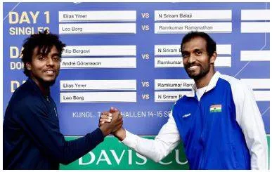 India banks on balaji and ramkumar against sweden