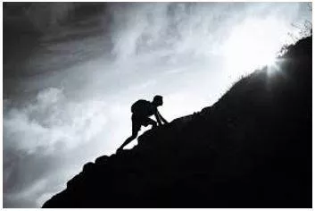 Steeped - (of a slope) Rising or falling at a sharp angle.