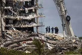 Collapse - Having fallen down or given way.
