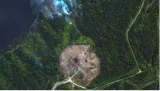 Failed test of russian rs 28 sarmat missile captured in satellite imagery