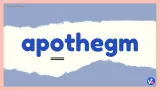 Apothegm