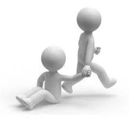 Dragged - Pull (someone or something) along forcefully, roughly, or with difficulty.