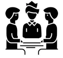 Arbitration - A person who settles a dispute or has ultimate authority in a matter.
