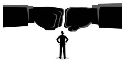 Clashing - Meet and come into violent conflict.