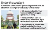 Sc questions bcci’s ‘private deal’ with byju’s promoter