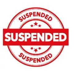 Suspended - Imposed by a judge or court but not enforced as long as no further offence is committed within a specified period. (निलंबन) 