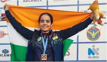 Khushi claims 50m rifle 3 position bronze
