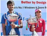 Rethin  vaidehi win national tennis crowns