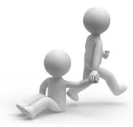 Dragged - Pull (someone or something) along forcefully, roughly, or with difficulty. (घसीटना)