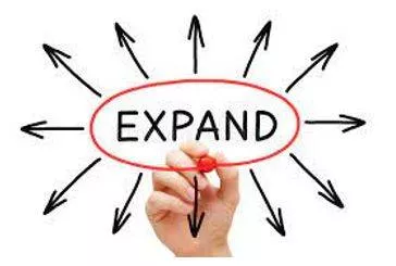 Expansion - To become or to make something bigger.