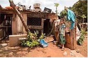 Impoverished - Made poor.