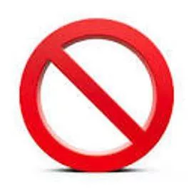 Prohibition - The action of forbidding something, especially by law. (निषेध) 