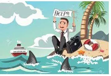 Stranded - Unable to leave somewhere because of a problem such as not having any transport or money.