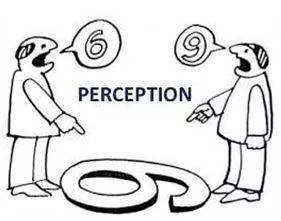 Perception - The ability to see, hear, or become aware of something through the senses.