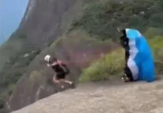 Skydiving instructor falls 820 ft to his death in brazil after losing balance mid jump  video