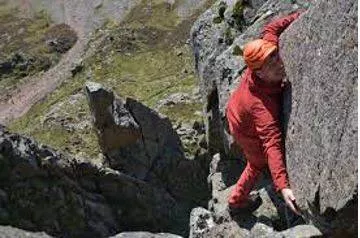 Scramble - To move or climb quickly but with difficulty, often using your hands to help you. (संघर्ष)