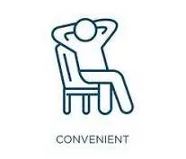 Convenience - The quality of being easy, useful or suit able for somebody