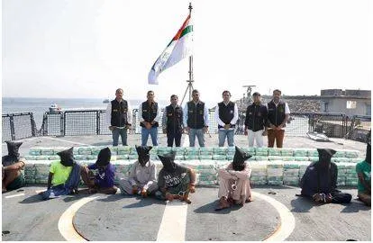 700 kg meth seized off gujarat coast  8 arrested