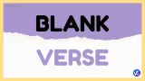 Blank verse