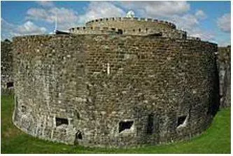 Bastion - A projecting part of a fortification built at an angle to the line of a wall, so as to allow defensive fire in several directions.