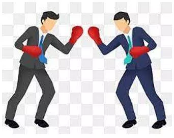 Confrontation - Come face to face with (someone) with hostile or argumentative intent.
