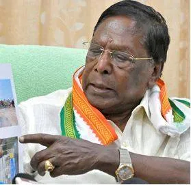 Cong  targets bjp for hosting event attended by son of lottery baron in puducherry 