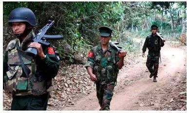 Rebel group seizes key border town in myanmar