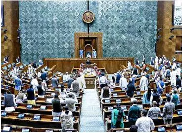 Opposition stalls both houses over adani row and sambhal violence