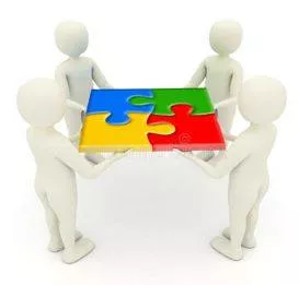 Assembled - Gather together in one place for a common purpose. (इकट्ठे)