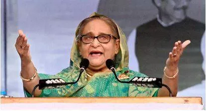 Bangladesh court bans broadcast of sheikh hasina’s ‘hate speech’ 