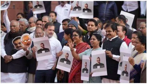 Congress slams bjp over george soros claims  dhankhar calls nadda  kharge to chamber amid rajya sabha uproar  