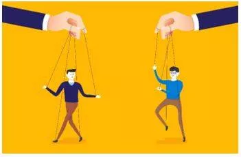 Manipulation - To control something or someone to your advantage, often unfairly or dishonestly. (चालाकी)