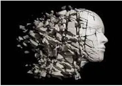 Fragmented - Break or cause to break into fragments.