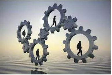 Coordinated - The process of organizing people or groups so that they work together properly and well (समन्वय) 