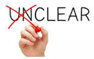 Clarified - Make (a statement or situation) less confused and more comprehensible. (स्पष्ट किया)