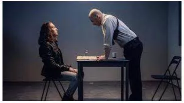 Interrogated - A process of asking someone a lot of questions for a long time in order to get information, sometimes using threats or violence