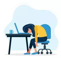 Exhaustion - Extremely tired.