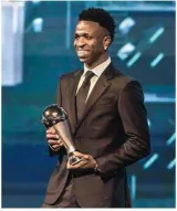 Vinicius and bonmati win the fifa best awards
