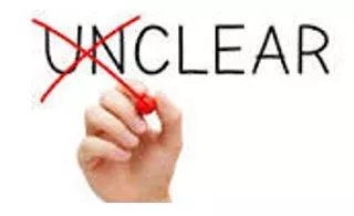 Clarified - Make (a statement or situation) less confused and more comprehensible (स्पष्ट किया)